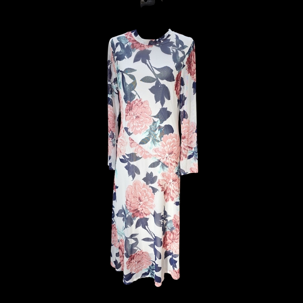 Enfocus Floral Long Sleeve Dress